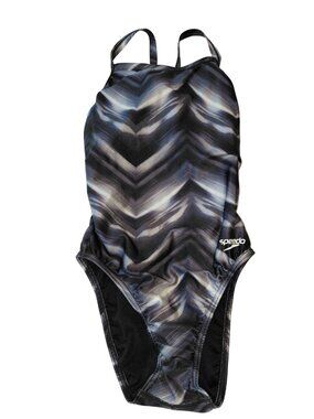 Speedo Women's Swimsuit ProLT Flyback, Team Black/Gray Color - Size 2/28